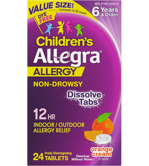 Allegra Children's Meltable Tablets 24 ct