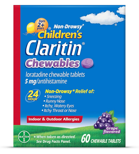 Claritin Children's Chewables 60 ct (Same item, 2 upc)