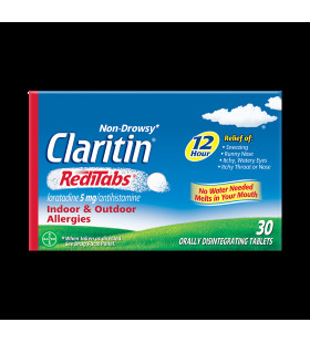Claritin RediTabs 12 Hour 30 CT, 5mg.