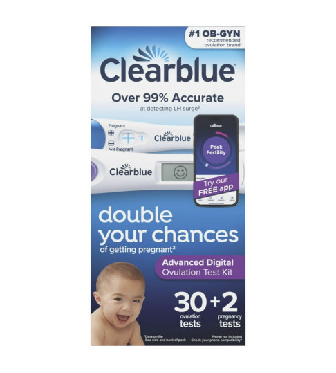 Clearblue Advanced Digital Ovulation Test Kit, 32 Ct