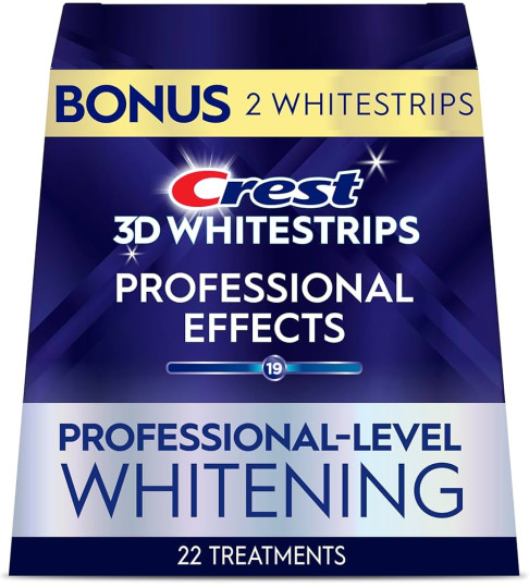 Crest Level 18  Professional Effects Whitestrips 40 Strips (20 Count Pack) Bounus pack