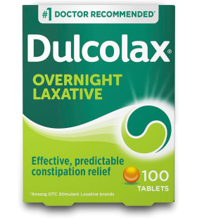Dulcolax Stimulant Laxative Overnight Relief Tablets 100 ct