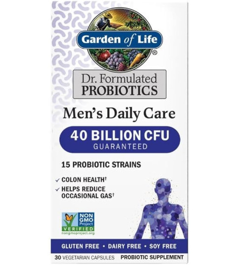 Garden Of Life Dr. Formulated Probiotics Mens Daily Care 40 Billion 30 Capsules