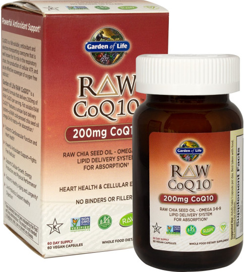 Garden Of Life  Raw Coq10 200 Mg, 60 ct