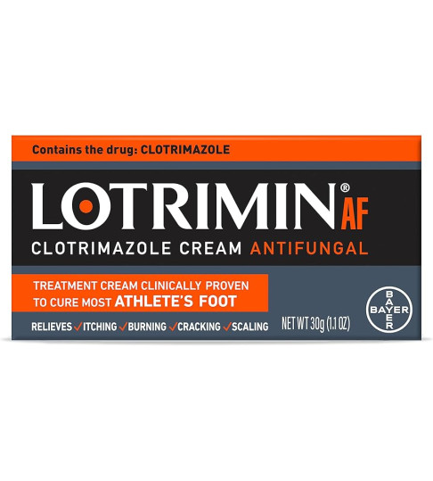 Lotrimin Af Cream: Athletes Foot 1% Clotrimazole Antifungal Treatment 1.1 Oz
