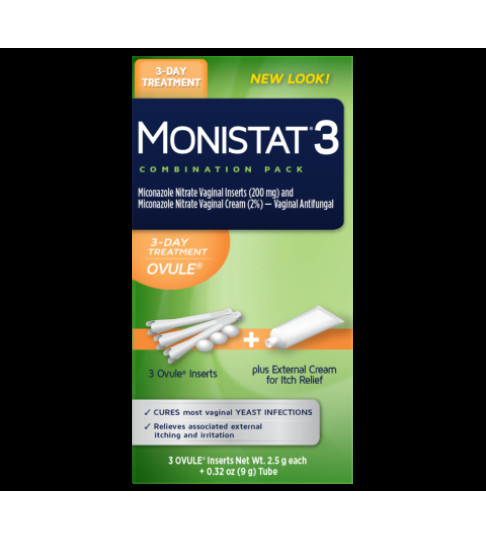 Monistat 3 Treatment Ovule Combination Pack