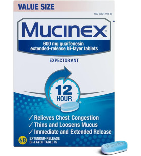 Mucinex 600 Regular blue 68 ct