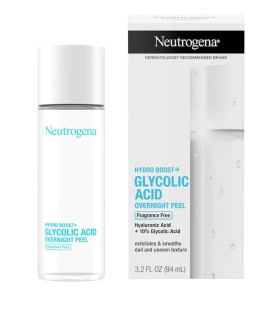 Neutrogena Hydro Boost + Glycolic Acid Fragrance Free Overnight Peel - 3.2 fl oz