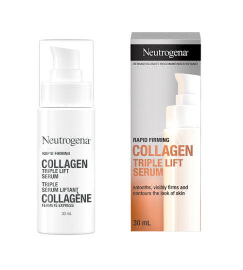 Neutrogena Rapid Firming Collagen Triple Lift Face Serum Mineral Oil- & Dye-Free, 1 fl. oz