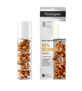 Neutrogena Rapid Tone Repair Vitamin C Brightening  Serum Capsules 30 ct