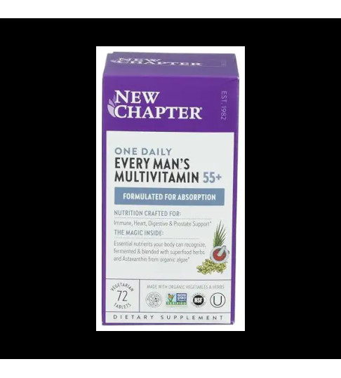 New Chapter every man's One Daily Multi 55+ 72 ct