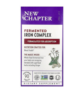 New Chapter Fermented Iron Complex -- 90 Vegetarian Tablets