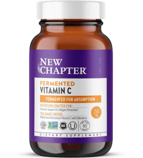 New Chapter Fermented Vitamin C + Elderberry  60 Ct