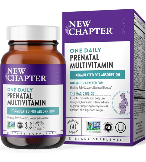 New Chapter One Daily Prenatal Multivitamin, 60 Count
