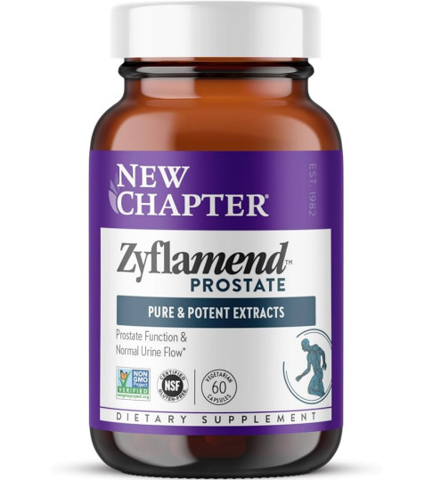 New Chapter Prostate Supplement Zyflamend Prostate 60 Vegetarian Capsule