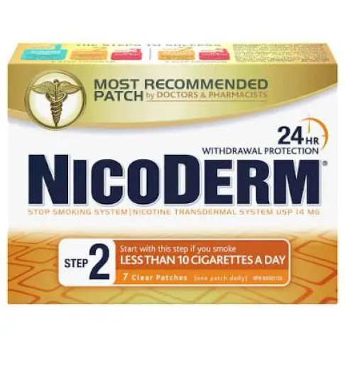 Nicoderm patches 14 Step 2 14 mg