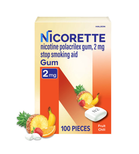 Nicorette gum 100 2 mg Fruit Chill