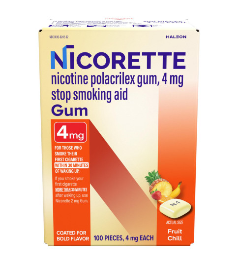 Nicorette gum 100 4 mg Fruit Chill