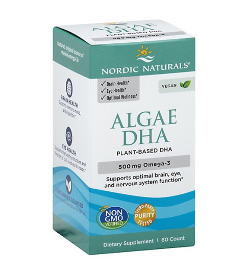 Nordic Naturals Algae DHA 500 Omega 60ct