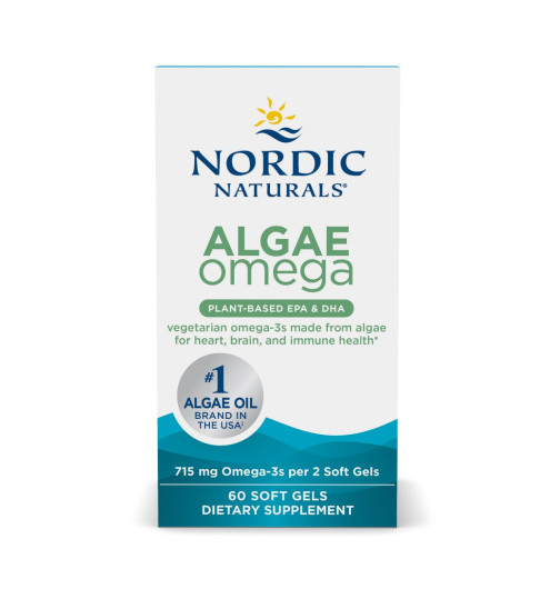 Nordic Naturals Algae Omega - 715 mg Omega-3-60 Soft Gels