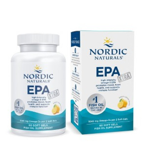 Nordic Naturals EPA Lemon Xtra- Potent Dose for Heart, Immune & Mood Health 60Ct