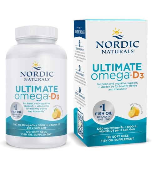 Nordic Naturals Ultimate Omega 1280 D3 60 ct