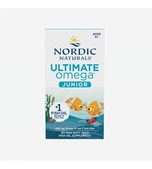 Nordic Naturals Ultimate Omega Jr, Strawberry - 90 Mini Soft Gels 