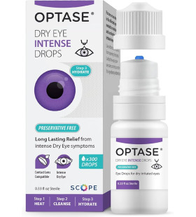 Optase Dry Eye Intense Drops Preservative Free .33 Fl Oz, 300 Doses