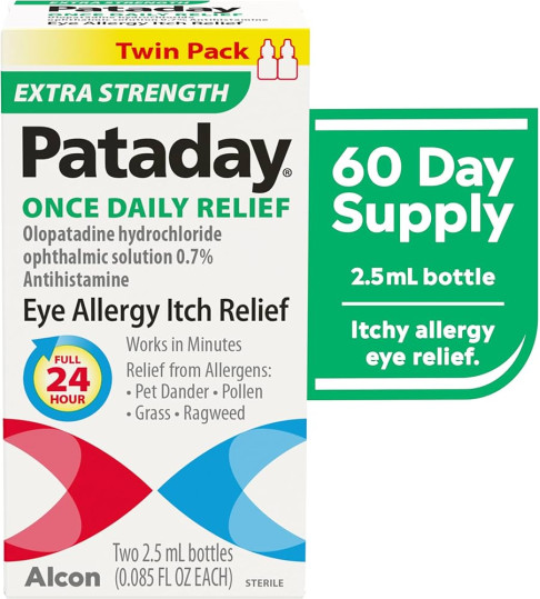 Pataday Extra Strength single 2.5ml (green)  (Same item, 2 upc)